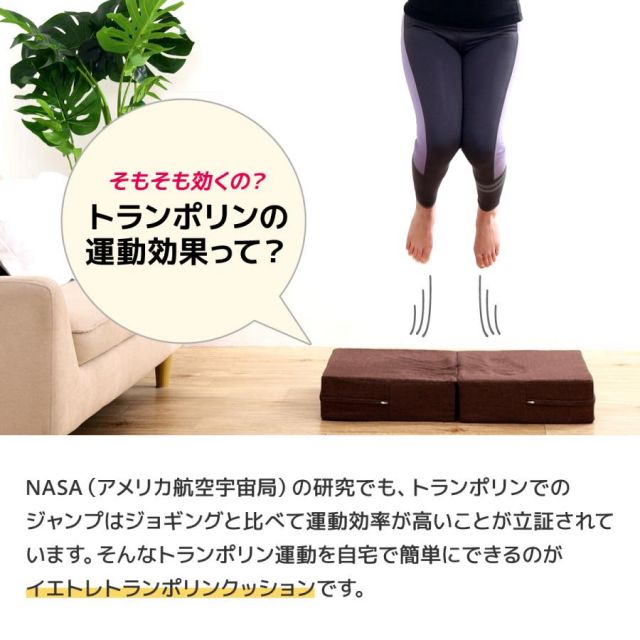 父の日プレゼント 公式 イエトレクッション トランポリンクッション Wステッパー MI クッション・座布団 クッション