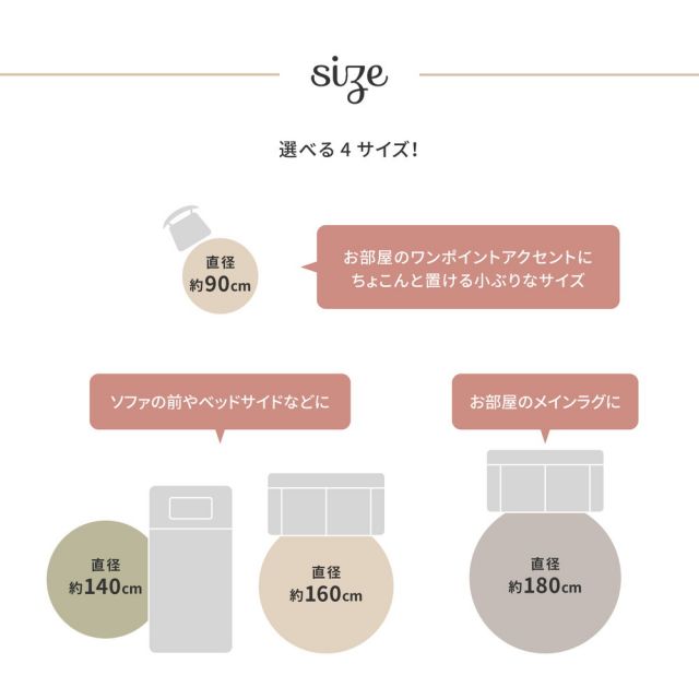 スーパSALE10倍&4時間限定10%OFF インド綿 ラグ マット ブレイド 約140cm 円形 洗える いぐさ たたみ