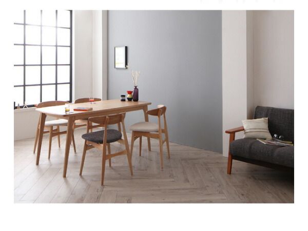 スーパSALE10倍&4時間限定10%OFF ダイニングセット 4人 北欧 デザイナーズ おしゃれ 5点セット(テーブル+チェア4脚) 幅150