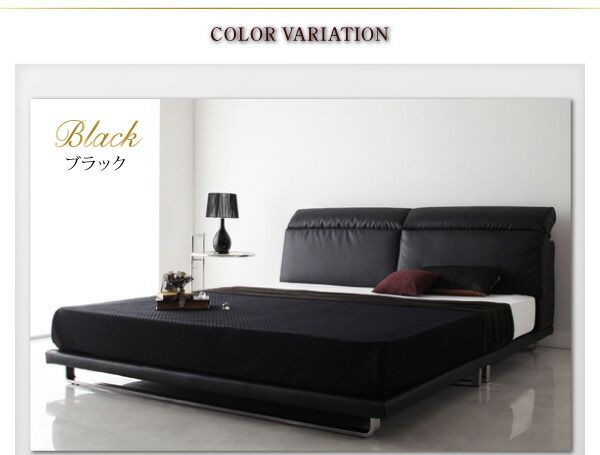 スーパSALE10倍&4時間限定10%OFF リクライニング機能付き・モダンデザインローベッド スタンダードポケットコイル マットレス付き クイーン(Q×1)