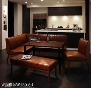 スーパSALE10倍&4時間限定10%OFF ダイニングセット(テーブル&ソファ チェア ベンチ) ウォールナット モダンデザインリビングダイニングセット 6人 5点セット(テーブル+ソファ1脚+アームソファ1脚+チェア1脚+ベンチ1脚) 左アーム W150