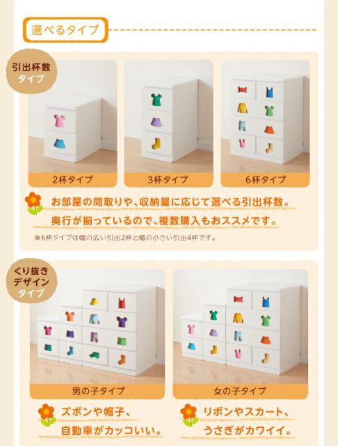 子供用収納 小さいうちからお片付けの習慣が身に付く知育チェスト mapache マパーチェ 2杯タイプ 男の子向け