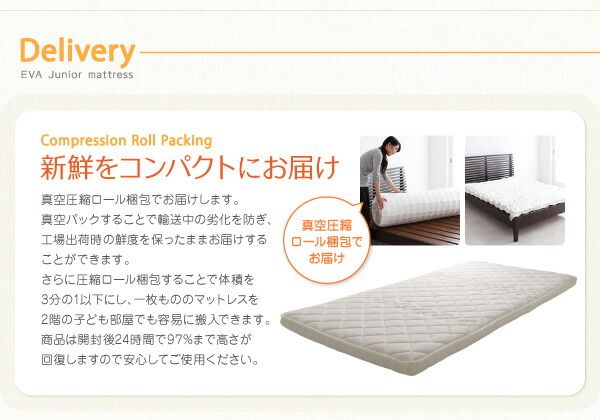 スーパSALE10倍&4時間限定10%OFF MITAS寝具SELECT 子どもの睡眠環境を考えた 安眠 マットレス 薄型・軽量・高通気 ジュニア ポケットコイル セミシングル レギュラー丈