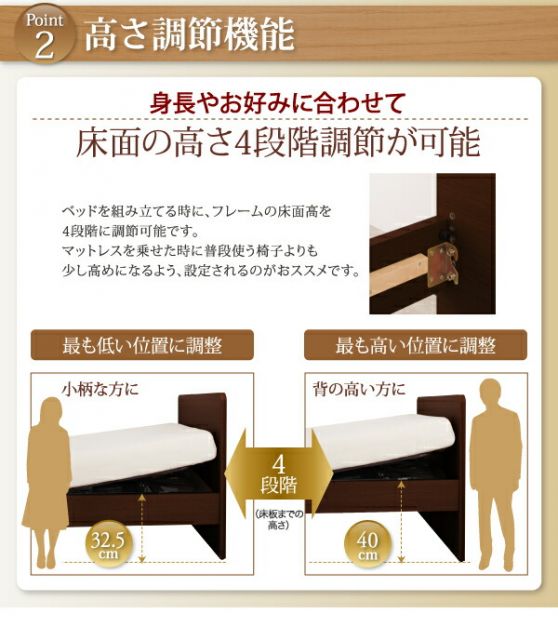 お客様組立 シンプル電動ベッド ポケットコイルマットレス付き 2モーター シングル