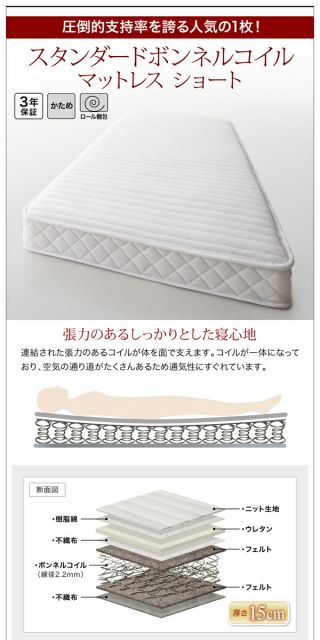 スーパSALE10倍&4時間限定10%OFF デザインボードベッド ベッドフレームのみ 木脚タイプ シングル ショート丈