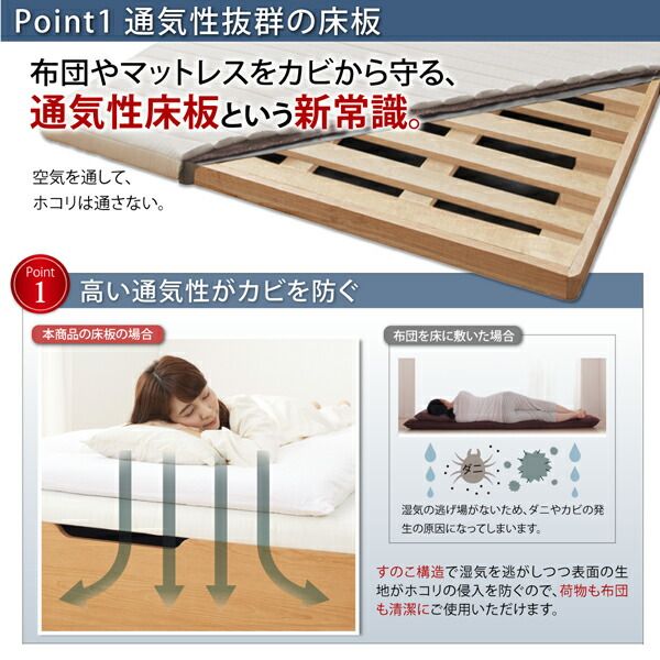 ベッド ベット マットレス付き 収納 収納付 収納ベッド 跳ね上げ 跳ね上げベッド ガス圧 ガス圧式 すのこ お客様組立 薄型スタンダードボンネルコイルマットレス付き 縦開き セミシングル 深さレギュラー