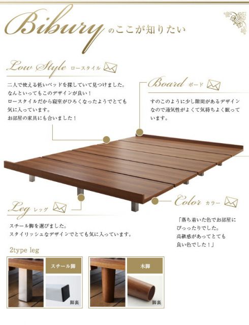 スーパSALE10倍&4時間限定10%OFF デザインボードベッド 国産カバーポケットコイルマットレス付き 木脚タイプ ステージ キング(K×1) フレーム幅200