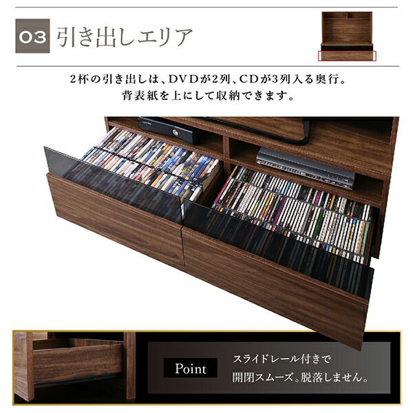 スーパSALE10倍&4時間限定10%OFF リビング収納 チェスト キャビネット タンス テレビ台 ミドルタイプテレビボードシリーズ キャビネット ガラス扉