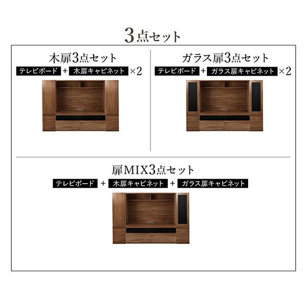 スーパSALE10倍&4時間限定10%OFF リビング収納 チェスト キャビネット タンス テレビ台 ミドルタイプテレビボードシリーズ キャビネット 木扉