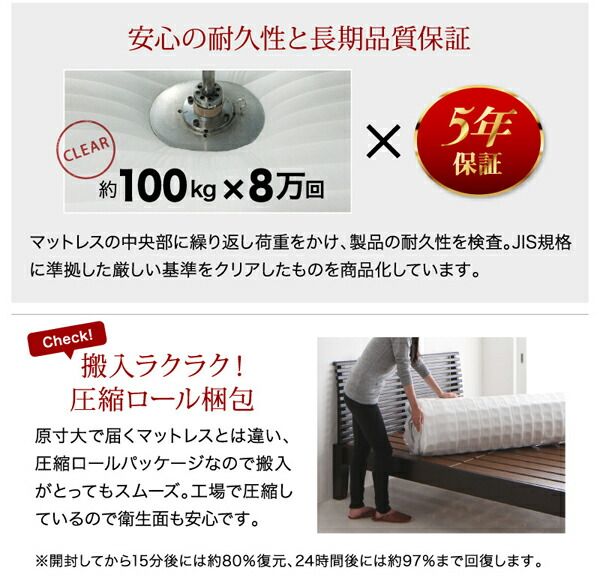 マラソン10倍中 棚 コンセント付き 引き出し 2杯 収納 ベッド プレミアムポケットコイルマットレス付き セミダブル