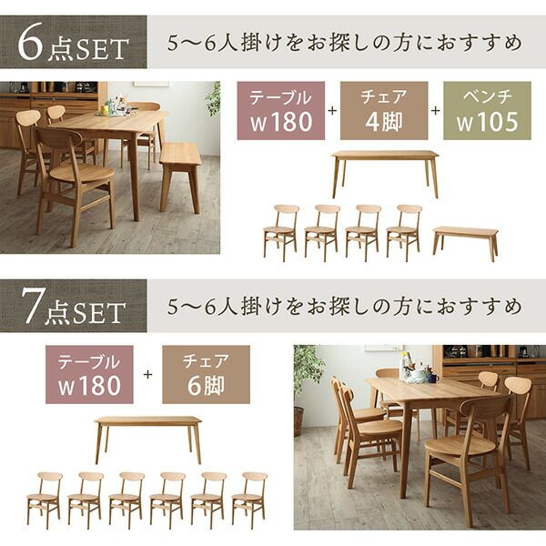 スーパSALE10倍&4時間限定10%OFF ダイニングセット(テーブル&チェア) 天然木総無垢材ダイニング 4人 5点セット(テーブル+チェア4脚) W180