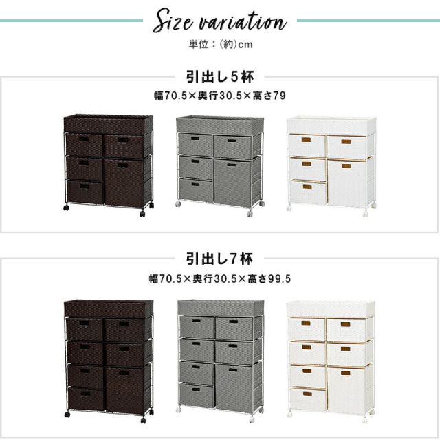 スーパSALE10倍&4時間限定10%OFF ランドリー/ 2列タイプ 5杯タイプ 70.5×30.5×79cm