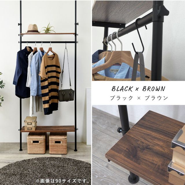 突っ張りハンガーラック-KTR 70×24×187cm - 寝具・インテリアのMITAS WEBSHOP
