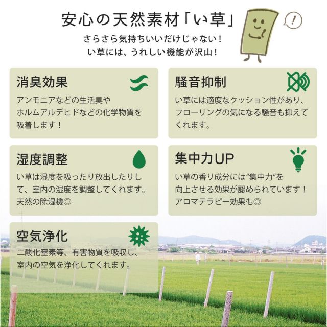 カラーの選べる置き畳 シャイン 6枚セット 82×82×1.1cm