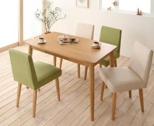 スーパSALE10倍&4時間限定10%OFF 天然木タモ無垢材 カバーリングダイニング 4人 5点セット(テーブル+チェア4脚) W115 組立設置付