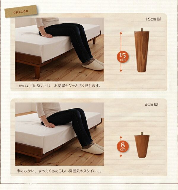 スーパSALE10倍&4時間限定10%OFF 北欧デザインベッド 国産カバーポケットコイルマットレス付き ステージ シングル フレーム幅120 組立設置付