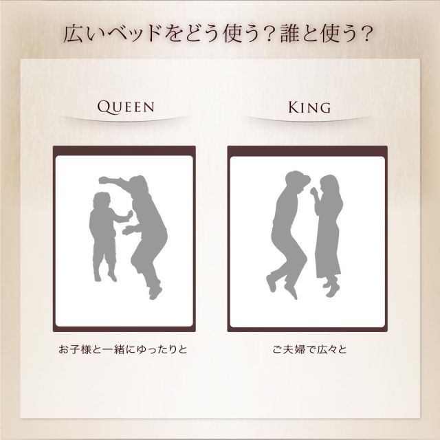 棚・コンセント付きフロアベッド 国産カバーポケットコイルマットレス付き キング(K×1) 組立設置付