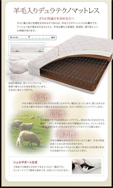 スーパSALE10倍&4時間限定10%OFF モダンデザインフロアベッド ベッドフレームのみ ダブル 組立設置付