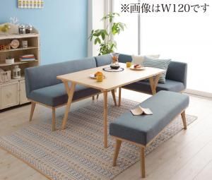 スーパSALE10倍&4時間限定10%OFF ダイニングセット(テーブル&ソファ ベンチ) 北欧デザインリビングダイニングセット 5人 4点セット(テーブル+ソファ1脚+アームソファ1脚+ベンチ1脚) 右アーム W140 組立設置付