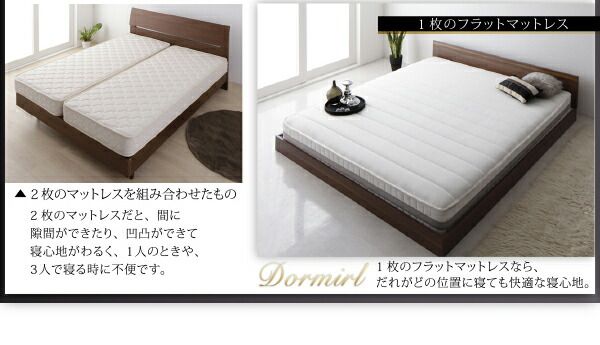 スーパSALE10倍&4時間限定10%OFF モダンデザインベッド プレミアム2層ポケットコイルマットレス付き クイーン(Q×1) 組立設置付