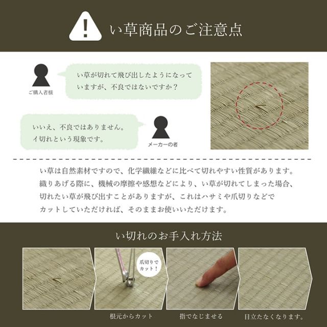 敷物 花ござ 国産 純国産 日本製 小林製薬 持続性抗菌剤 KOBA-GUARD 制菌 抗菌防臭 夏 い草 市松 モダン 滑り止め 不織布 江戸間2畳 約174×174cm
