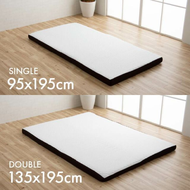 スーパSALE10倍&4時間限定10%OFF 寝具 高反発マットレス 防ダニ 洗えるカバー付き 収納便利 ボリューム 通気性 耐圧分散 シングル 約95×195×10cm
