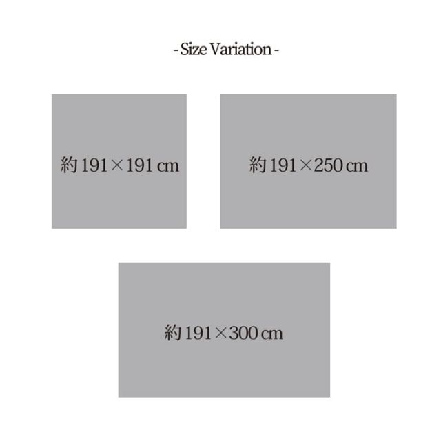 い草ラグ 消臭 カーペット 長方形 チェック 約191×300cm (裏:不織布) 滑りにくい加工