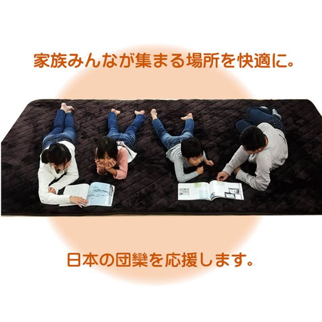 ラグ こたつ敷き布団 長方形 大きい 幅広ラグ 約220×360cm