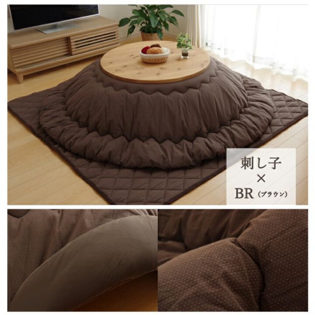 こたつ布団 丸型 円形 掛け単品 デニム 『先染めデニム』 約225cm丸(厚掛けタイプ)