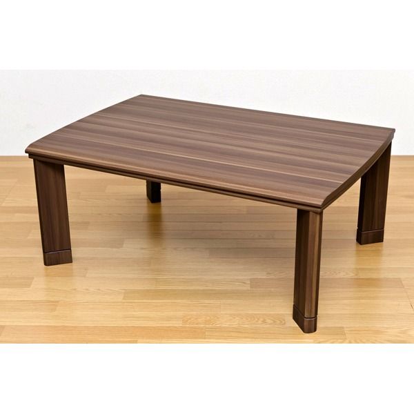 スーパSALE10倍&4時間限定10%OFF 継ぎ足式モダンこたつテーブル 本体 【長方形/105cm×75cm】 ウォールナット 木製 本体 高さ調節可 テーパー加工【代引NG】 テーブル