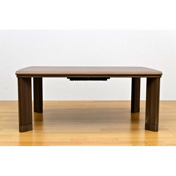 スーパSALE10倍&4時間限定10%OFF 継ぎ足式モダンこたつテーブル 本体 【長方形/105cm×75cm】 ウォールナット 木製 本体 高さ調節可 テーパー加工【代引NG】 テーブル