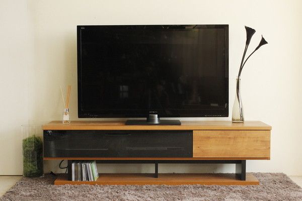 ヴィンテージ風 ローボード/テレビ台 ライトブラウン 幅160cm 日本製 引き出し収納付き 配線コード収納可 〔リビング〕代引NG 収納家具 テレビ台・ローボード