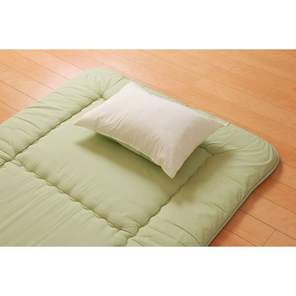 枕/ピロー 約35×50×14cm 高め 側地綿100% 高さを選べる ヒバエッセンス使用 『森の眠りひば枕H』 〔ベッドルーム〕代引NG 寝具 枕・抱き枕 枕