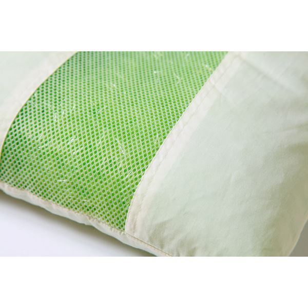 枕/ピロー 約35×50×10cm 普通 側地綿100% 高さを選べる ヒバエッセンス使用 『森の眠りひば枕M』 〔ベッドルーム〕代引NG 寝具 枕・抱き枕 枕