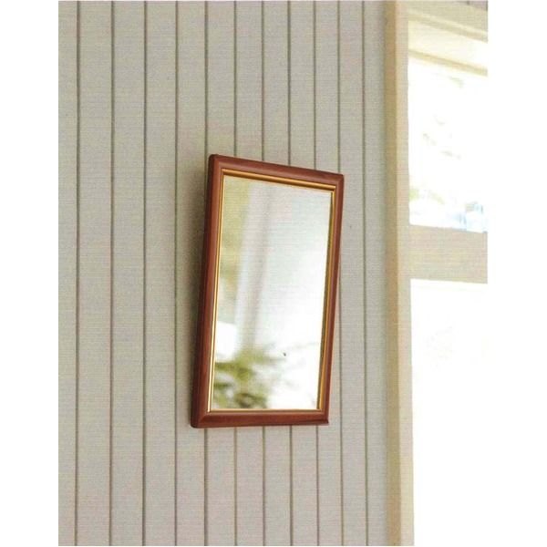 2倍拡大鏡付き卓上ミラー 壁掛け・置き型両用 飛散防止加工 ホワイトガラス使用 日本製 鏡 スタンドミラー