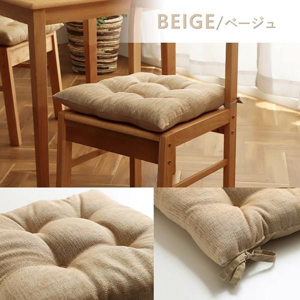 クッション 日本製 椅子用 シート 無地 シンプル ブラウン 約40×40cm 2枚組代引NG クッション・座布団 クッション