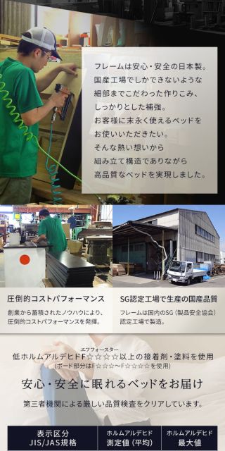 ヘッドボード付き 収納ベッド ダブルサイズ 日本製ボンネルコイルマットレス付き 引出し2杯付き ライト付き 宮棚付き コンセント付き 国産フレーム 低ホルムアルデヒド ブラウン代引NG
