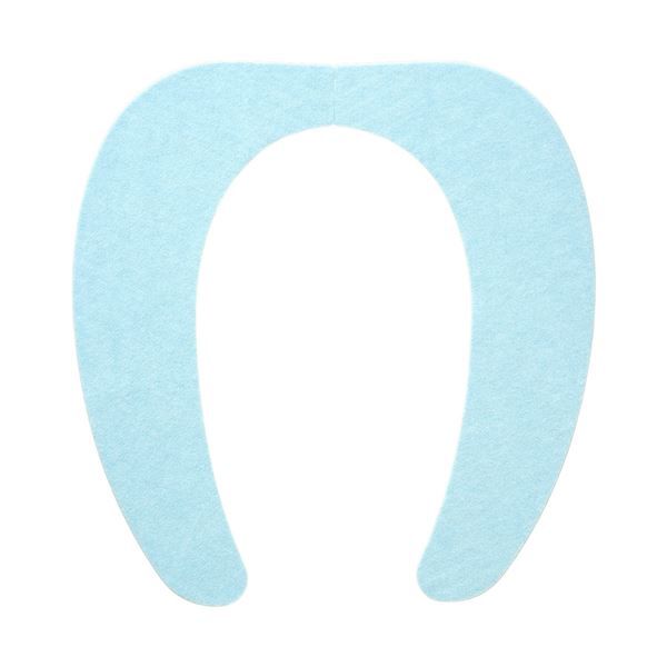 スーパSALE10倍&4時間限定10%OFF (まとめ) 便座シート/吸着べんざシート 【ブルー】 洗える トイレ用品 『レック ぴたQ』 【72個セット】