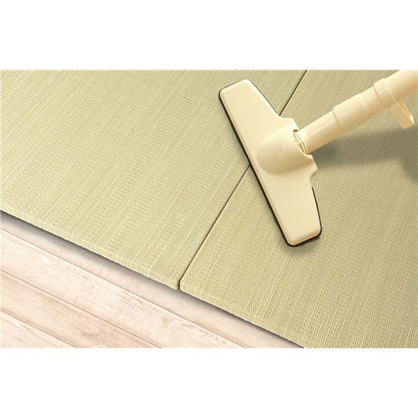 スーパSALE10倍&4時間限定10%OFF 置き畳/リビング用品 【約幅82×奥行82×高さ2.5cm ナチュラル】 い草100% 軽量 防滑 空気清浄 キズ防止 『フラッタ 倉敷II』【代引NG】