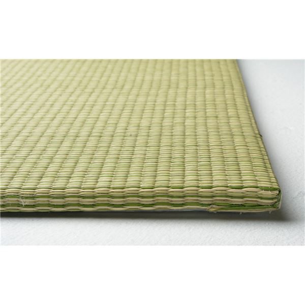 スーパSALE10倍&4時間限定10%OFF 置き畳/ユニット畳 【約幅82×奥行82×高さ1.5cm グリーン】 い草100% 軽量 防滑 空気清浄 キズ防止 『四季 しき』【代引NG】