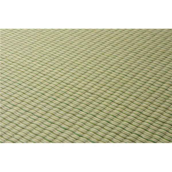スーパSALE10倍&4時間限定10%OFF 置き畳/ユニット畳 【約幅82×奥行82×高さ1.5cm グリーン】 い草100% 軽量 防滑 空気清浄 キズ防止 『四季 しき』【代引NG】