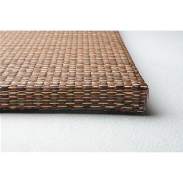 スーパSALE10倍&4時間限定10%OFF 置き畳/ユニット畳 【約幅82×奥行82×高さ2.5cm ブラウン】 い草100% 軽量 防滑 空気清浄 キズ防止 『南風 なんぷう』【代引NG】