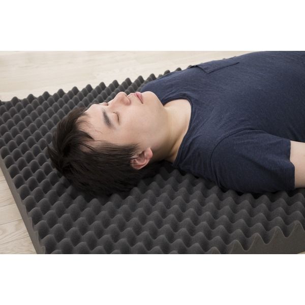 スーパSALE10倍&4時間限定10%OFF 西川 日本製 体圧分散 プロファイル凹凸で体を支えて 血管の圧迫をしづらくする高通気 快眠 三つ折り ウレタン 敷布団 シングルサイズ