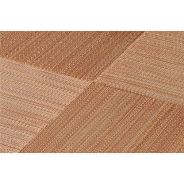 スーパSALE10倍&4時間限定10%OFF い草 置き畳/ユニット畳 【65×65×2.5cm ブラウン】 抗カビ 消臭 防音 クッション性 軽量 『フラッタ 王騎』 〔リビング〕【代引NG】