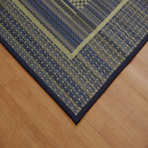 消臭い草 ラグマット/絨毯 長方形 ブラウン 約191×300cm 裏:不織布 防滑 抗菌 防臭 湿度調整効果 〔リビング〕代引NG