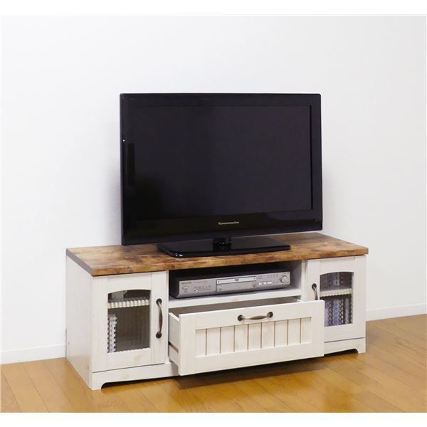 カントリー TV台 W105×D39×H39cm 組立品代引NG