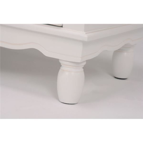 アンティーク風 テレビ台/テレビボード 幅150×奥行40.5×高さ56.5cm 木製 マホガニー 脚付き 開梱設置サービス付代引NG