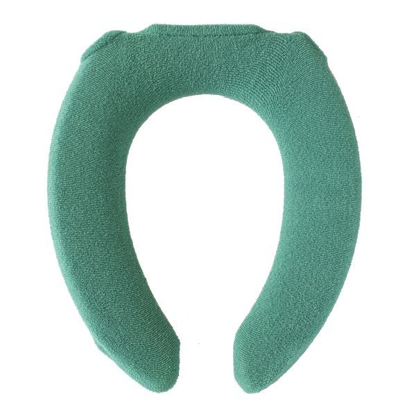 スーパSALE10倍&4時間限定10%OFF 便座カバー/トイレカバー 【U型便座カバー グリーン 3個セット】 約幅9cm 洗える ボタニカルガーデン 〔お手洗い 御手洗〕