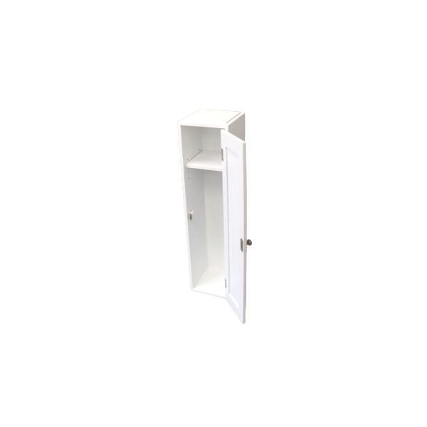 スーパSALE10倍&4時間限定10%OFF トイレラック トイレ収納 約幅15×奥行17×高さ60.5cm 扉タイプ ホワイト スタッキング de トイレ収納 お手洗い 御手洗