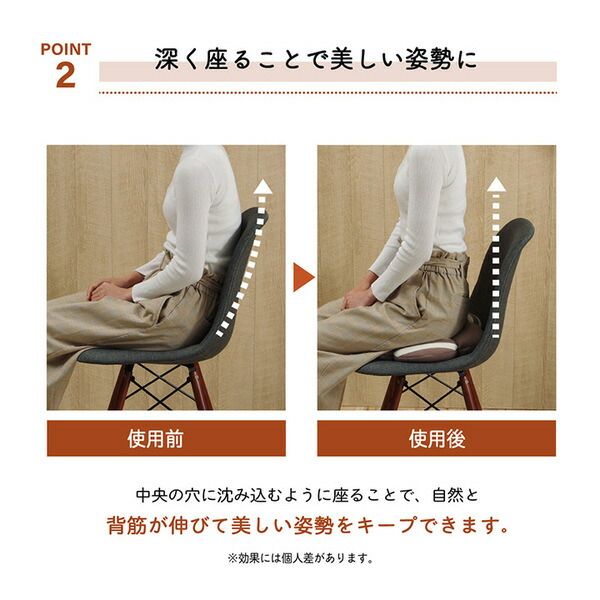穴あきクッション/円座クション 花 約40cm 丸 ブラウン 低反発 ウレタン オールシーズン 〔リビング オフィス ドライブ〕代引NG